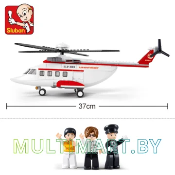 Конструктор Sluban M38-B0363 Частный вертолет (259 деталей) картинка 6